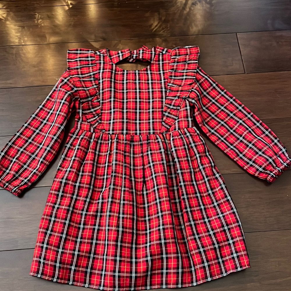 Plaid Toddler Dress 3T